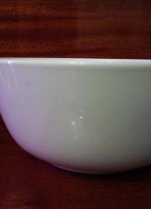 Салатник бульонница миска тарелка белый 14 см