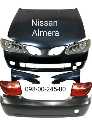 Бампер передний задний Nissan Almera