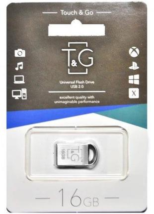 Мини флешка 16 ГБ | USB 2.0 | T&G | флеш накопитель