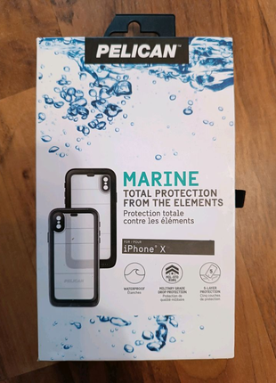 Водонепроникний чохол Pelican Marine Clear/Black iPhone X / Xs