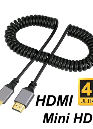 HDMI к Mini HDMI Кабель Витой 2.4метра 4К 60Hz