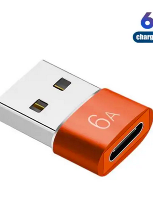 Адаптер OTG TypeC (мама) - USB (папа) . Переходник USB Male to Ty