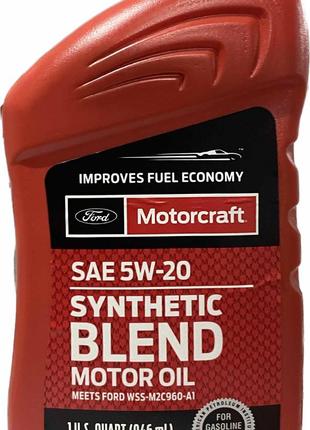 Ford Motorcraft Synthetic Blend 5W-20, 0.946 L,XO5W20Q1SP
