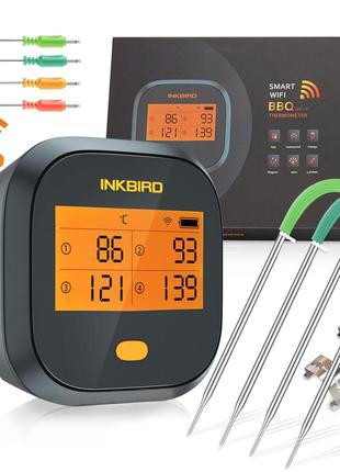 Цифровой термометр для мяса 4 щупа с Wi-Fi соединением INKBIRD...