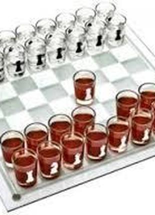 Настольная игра шахматы с рюмками №1515