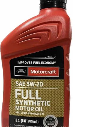 Ford Motorcraft Full Synthetic 5W-20 , XO5W20Q1FS, 0.946 л.