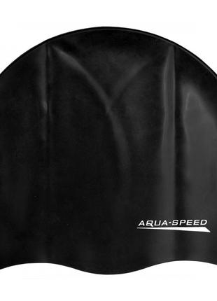Шапка для плавания Aqua Speed MONO 6192 (111-07) черный Уни OS...