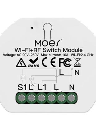 MOES Смарт-переключатель Модуль MS-104 Bluetooth WiFi Tuya