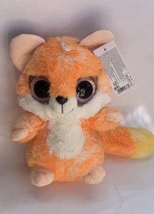 Мягкая игрушка Лисичка глазастики животное, Кошечка лиса, лисица