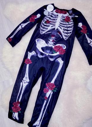 Дитячий карнавальний костюм скелет.  скелетик до хеллоуїн