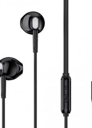 Наушники XO EP52 metal in-ear 3.5mm earphone Black