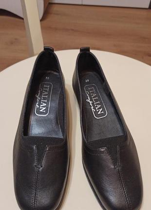 Женские кожаные туфли italian comfort