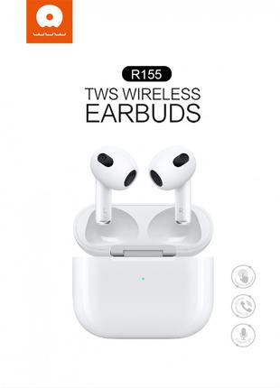 Сенсорные беспроводные bluetooth наушники WUW R155 AirPods 3 +...