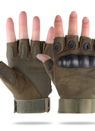 Тактические беспалые перчатки (велоперчатки, мотоперчатки) Eag...