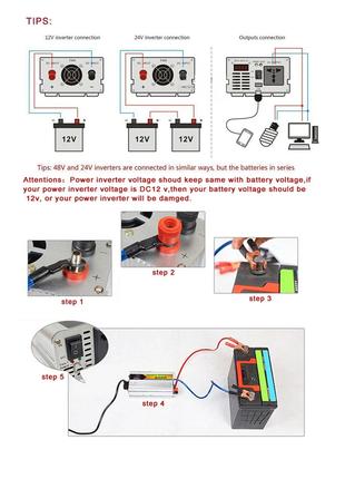 Преобразователь напряжения, инвертор автомобильный 2000W UKC S...