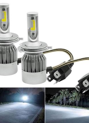 LED лампы для авто С6-H4 Turbo LED фары, Gp, Хорошего качества...