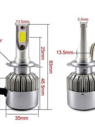 LED лампы светодиодные для фар автомобиля c6 h1, Gp1, Хорошего...