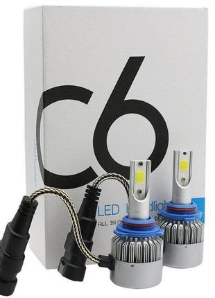 LED лампы светодиодные для фар автомобиля c6 h11, Gp, Хорошего...