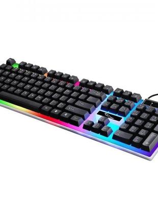 Игровой набор клавиатура и мышка Gaming G21B с RGB подсветкой,...