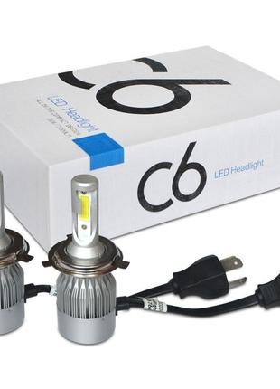 LED лампы для авто С6-H4 Turbo LED фары, Gp1, Хорошего качеств...