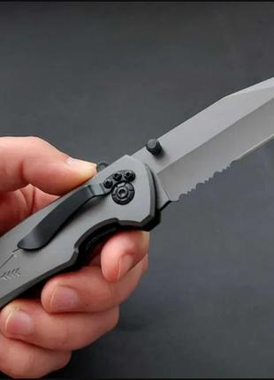 Надежный тактический складной нож Танто со стеклобоем и стропо...
