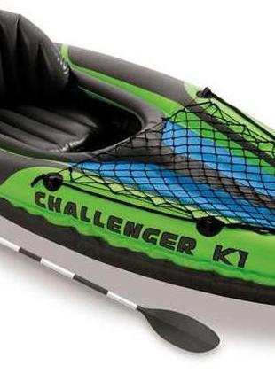 Надувная байдарка Challenger K1 Kayak Intex 68305, Gp, Хорошег...