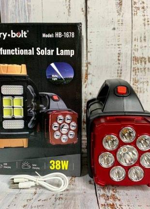 Аккумуляторный LED фонарь Hurry Bolt HB-1678 аварийный светиль...