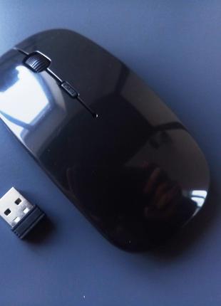 Мишка для комп'ютера G-132, бездротова, чорна в блістері