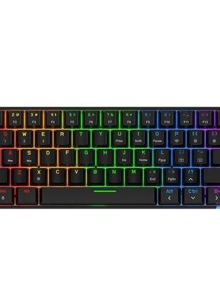 Многоцветная механическая клавиатура с подсветкой - черный Ajazz