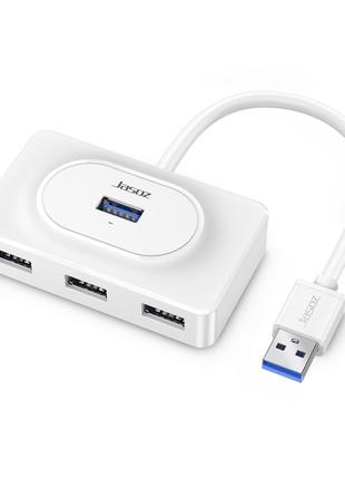 USB-хаб Jasoz HUB 4USB3.0 длина кабеля 0.3 м, White