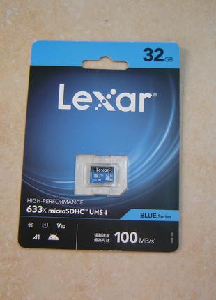 Карта памяти Lexar microSD 32GB (новая)