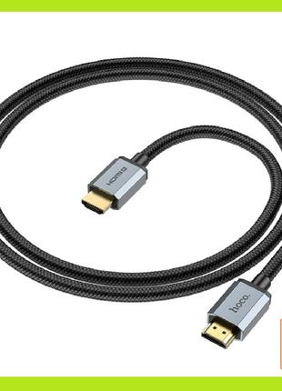Кабель HOCO US03 HDTV 2.0 Male to Male 4K HD data cable (L=1M)...