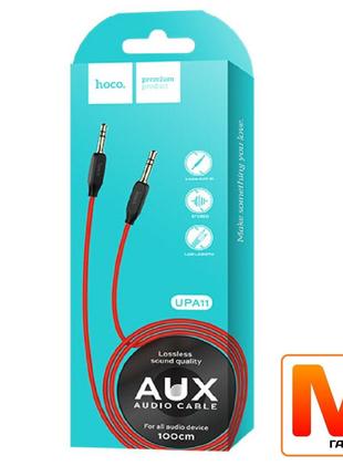 Аудиокабель HOCO UPA11 AUX audio cable Red 1м