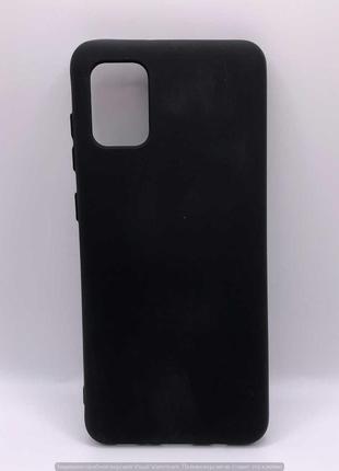 Чохол Чохол Samsung A31 Silicone cover Full black