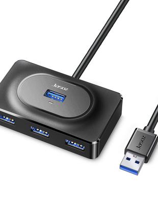 USB-хаб Jasoz HUB 4USB3.0 довжина кабелю 1 м, Black