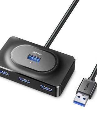 USB-хаб Jasoz HUB 4USB3.0 длина кабеля 1 м, Black