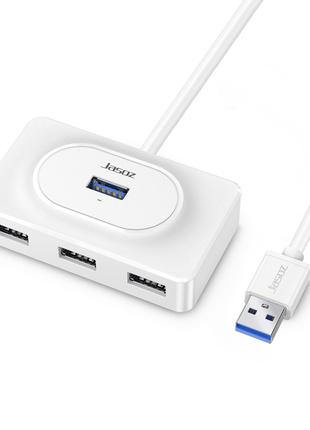 USB-хаб Jasoz HUB 4USB3.0 длина кабеля 1 м, White