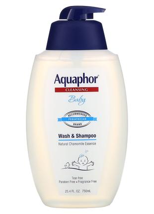 Aquaphor, Baby, дитячий гель для душу та шампунь, без ароматизато