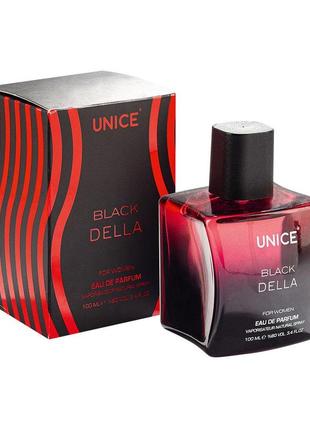Жіноча парфумована вода unice black della, 100
