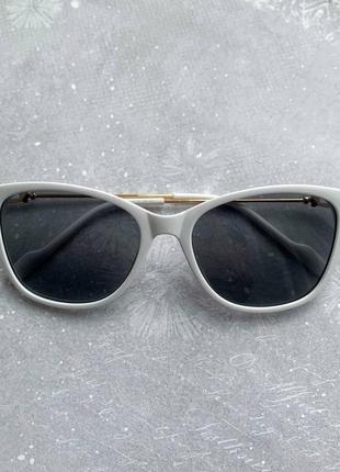 Сонцезахисні окуляри cat eyes 2258 - білі