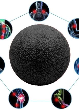 Массажный мячик EasyFit TPR 6 см Черный