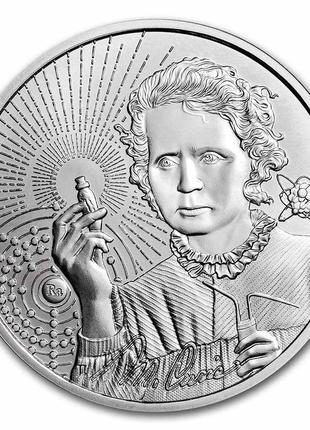 Серебряная инвестиционная монета Мария Кюри из серии "Иконы Вд...