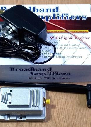 Усилитель сигнала Wi-Fi (бустер) репитер 2,4 ГГц 1 Вт, усилени...