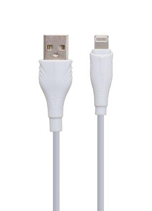 Кабель USB Borofone BX18 USB - Lightning 2 м. Белый