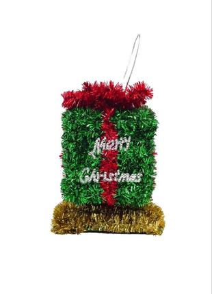 Новогодняя фигурка подвеска Подарок Christmas gifts, 14 см, из...