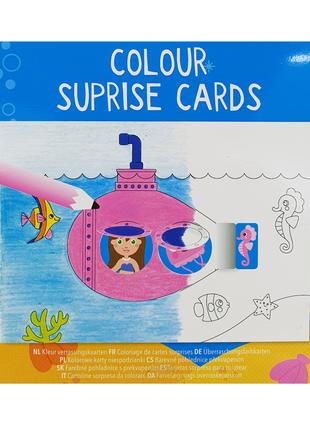 Детский набор открыток - раскрасок с конвертами Edeka 8 шт