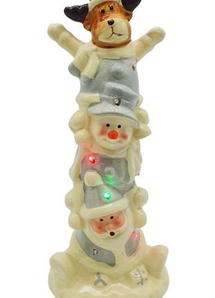 Декоративна новорічна статуетка Санта Клаус, Сніговик, Олень з...