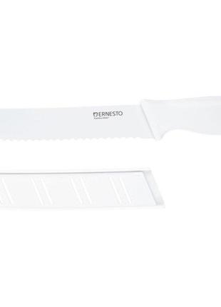 Кухонный нож для хлеба ERNESTO, хлебный нож лезвие 20 см, нерж...