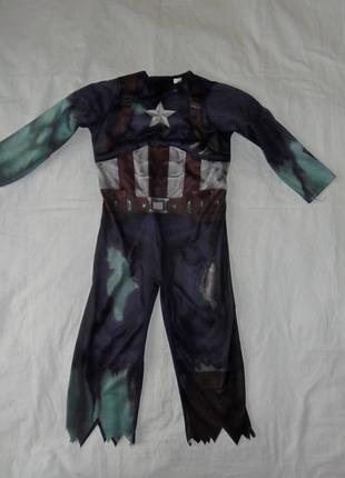 Карнавальный костюм капитан америка на хеллоуин на 3-4 года