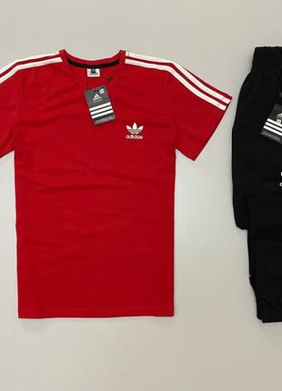 Спортивний набір  футболка-штани adidas унісекс 4кольора, xs/s...